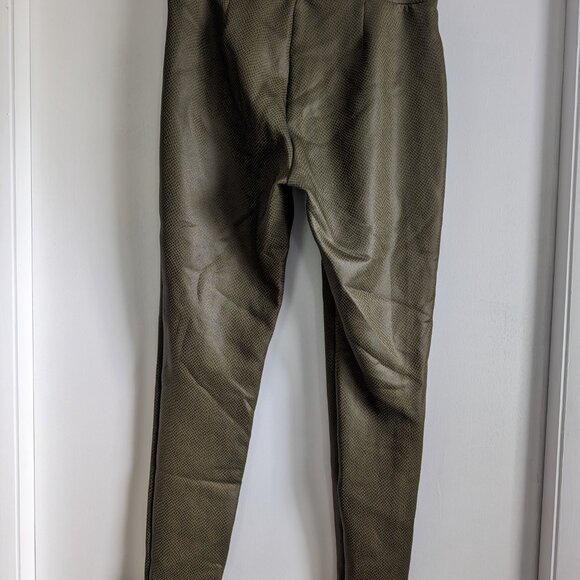 Loft Green Snakeskin Leggings - Size S - Picture 2 of 3